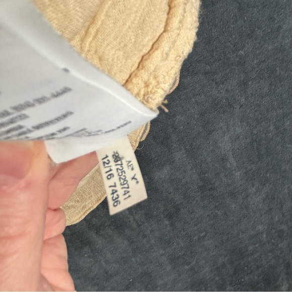 American Eagle Outfitters very Y2K Cream Lace Trim Tank Top Sz Sm - Picture 12 of 13